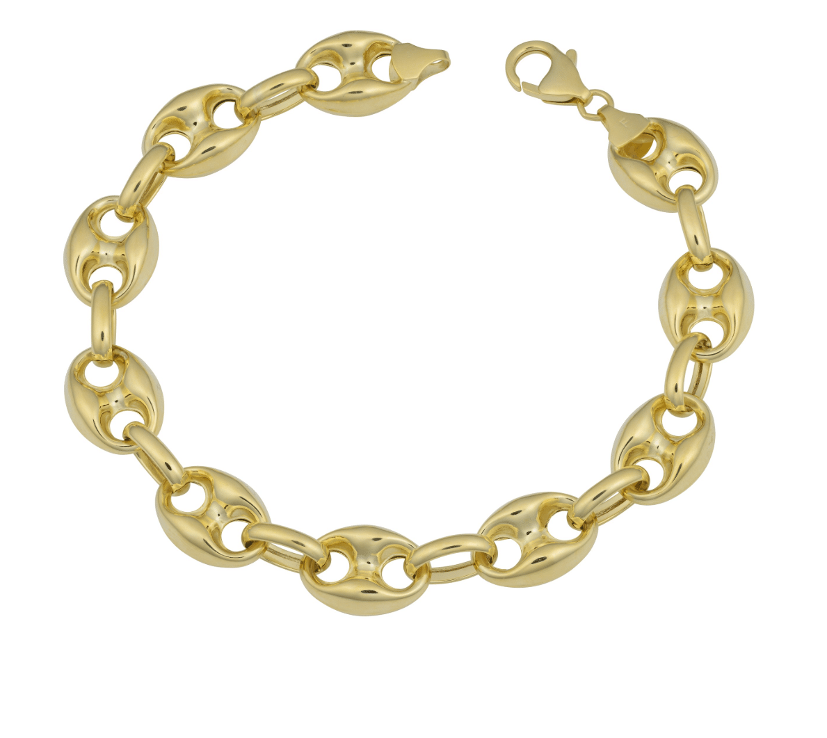 Inhalere elegant Drivkraft 14KT Yellow Gold Puff Gucci Link Bracelet - Carbo Jewelers