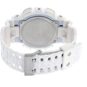 GA110HT-7A G-Shock By Casio White Camouflage Men's Watch Digital Back View, Analog