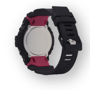 GBD800-1 G-Shock by Casio Bluetooth Connectivity Black with Red Watch Digital Back View, Analog