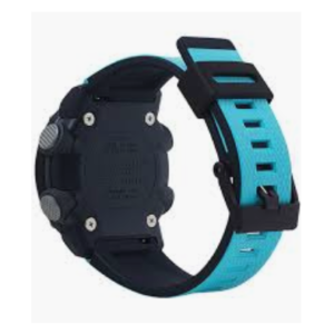 GA2000-1A2 G-Shock by Casio Carbon Core Guard Blue Resin Watch Strap Men's Watch Digital Back View, Analog