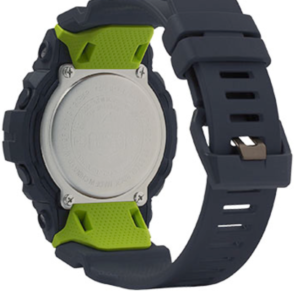 GBD800-8 G-Shock by Casio Bluetooth Black with Green Watch Digital Back View, Analog