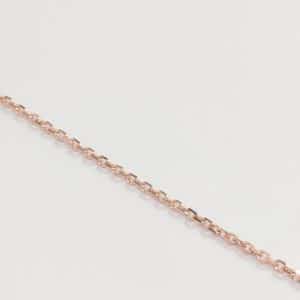 14KT Rose gold cable chain necklace link