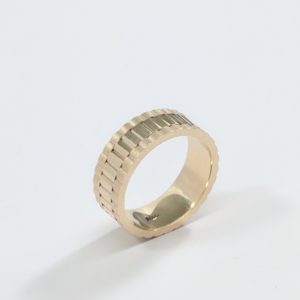 OYSTER CLASP STYLE WEDDING BAND 14KT YELLOW GOLD