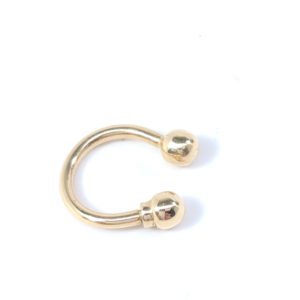 Solid 18K yellow gold barbell Cartilage Piercing Ball Screw