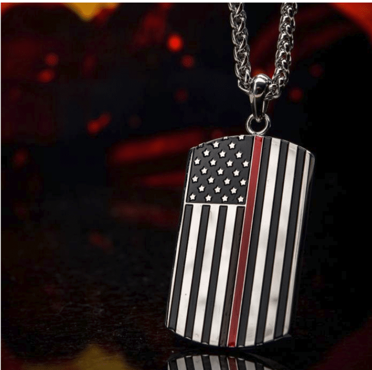 Military Style Dog Tag Necklace