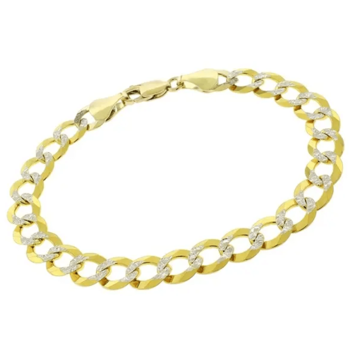 14K Yellow Gold Puff Gucci Link Chain | Semi-Solid Anchor Link | Puffed
